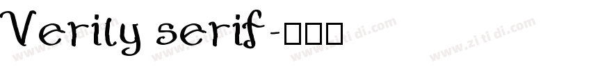 Verily serif字体转换